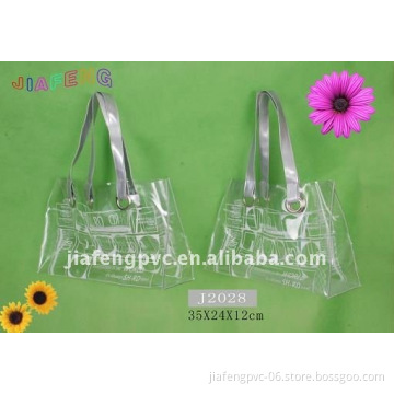 Leisure and Simple, Clear PVC Beach Tote Bag with Shoulder Strap
